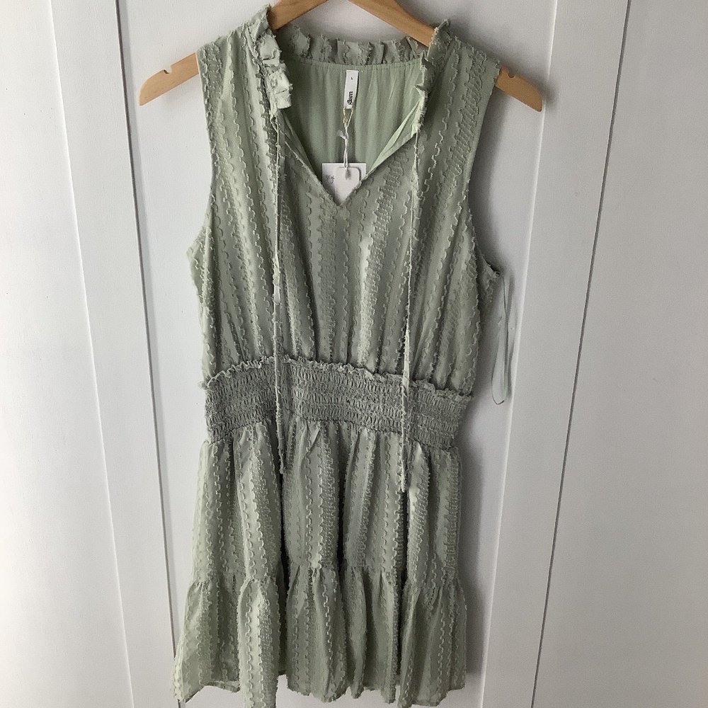 Glam sage dress